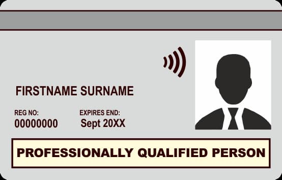White Card — Professionally Qualified Card